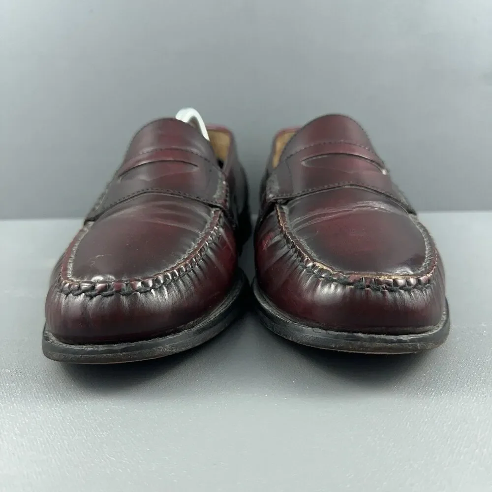 GH Bass Weejuns Brunell Penny Loafers Burgundy Leather Mens Size 12 M